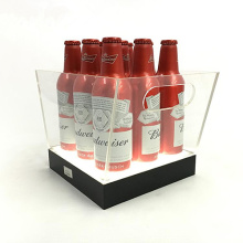 Clear LED Lighted Liquor Bottle Display for Wine Promotion